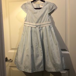 Sweet, Blue and White Checker Plaid Dress